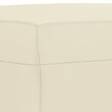 Ensemble de canapés 3 pcs avec coussins crème similicuir