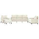 Ensemble de canapés 4 pcs avec coussins Crème Velours