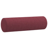 Ensemble de canapés 4 pcs avec coussins rouge bordeaux tissu