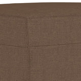 Ensemble de canapés 3 pcs avec coussins marron tissu