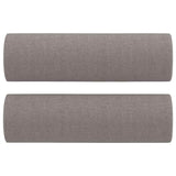 Ensemble de canapés 3 pcs avec coussins taupe tissu