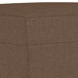 Ensemble de canapés 3 pcs avec coussins Marron Tissu