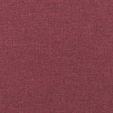 Ensemble de canapés 4 pcs avec coussins rouge bordeaux tissu