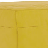 Ensemble de canapés 4 pcs avec coussins Jaune Velours
