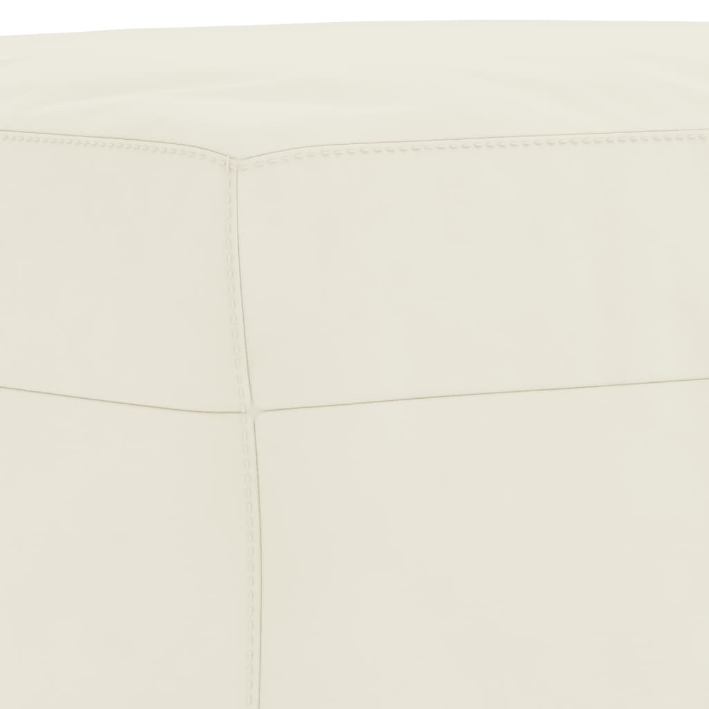 Ensemble de canapés 3 pcs avec coussins Crème Velours