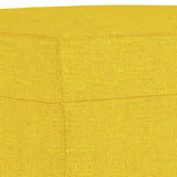 Ensemble de canapés 4 pcs avec coussins Jaune clair Tissu