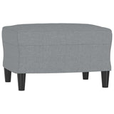 Ensemble de canapés 4 pcs coussins gris clair tissu