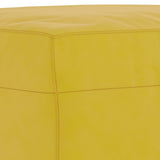 Ensemble de canapés 4 pcs avec coussins jaune velours
