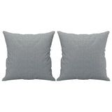 Ensemble de canapés 4 pcs coussins gris clair tissu