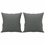 Ensemble de canapés 4 pcs coussins gris foncé tissu