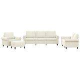 Ensemble de canapés 4 pcs avec coussins Crème Velours