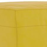 Ensemble de canapés 4 pcs avec coussins jaune velours