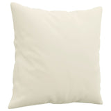 Ensemble de canapés 2 pcs avec coussins crème velours