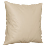 Ensemble de canapés 4 pcs avec coussins Crème Tissu microfibre