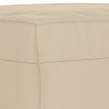 Ensemble de canapés 3 pcs avec coussins crème tissu microfibre