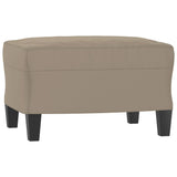 Ensemble de canapés 3 pcs avec coussins taupe tissu microfibre