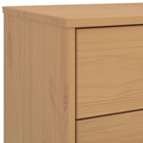 Armoire à tiroirs OLDEN marron bois de pin solide