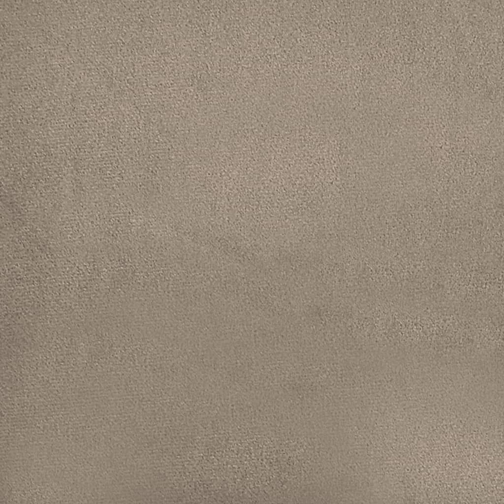 Canapé à 2 places Taupe 120 cm Tissu microfibre