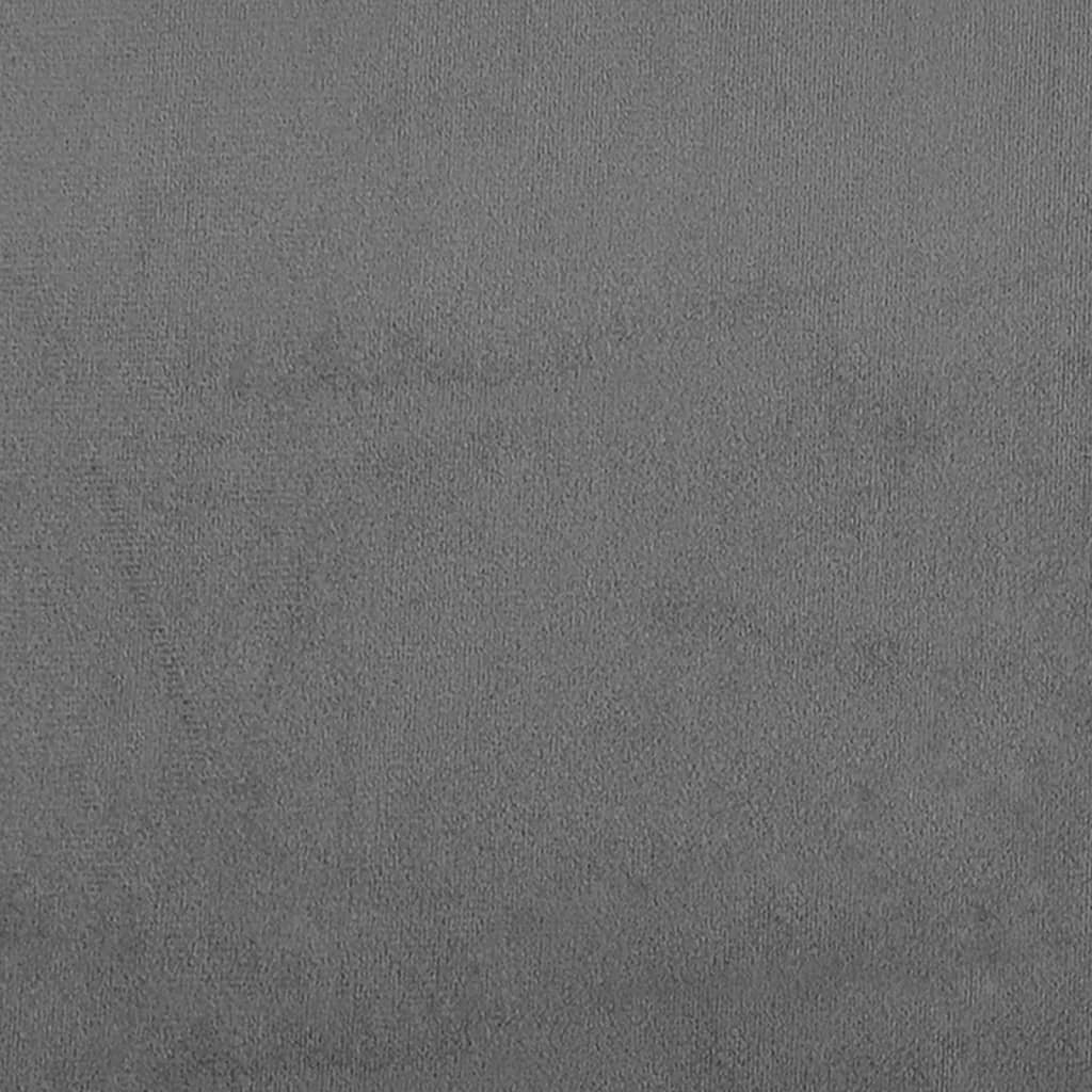 Canapé à 3 places Gris foncé 180 cm Tissu microfibre