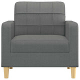 Fauteuil Gris foncé 60 cm Tissu