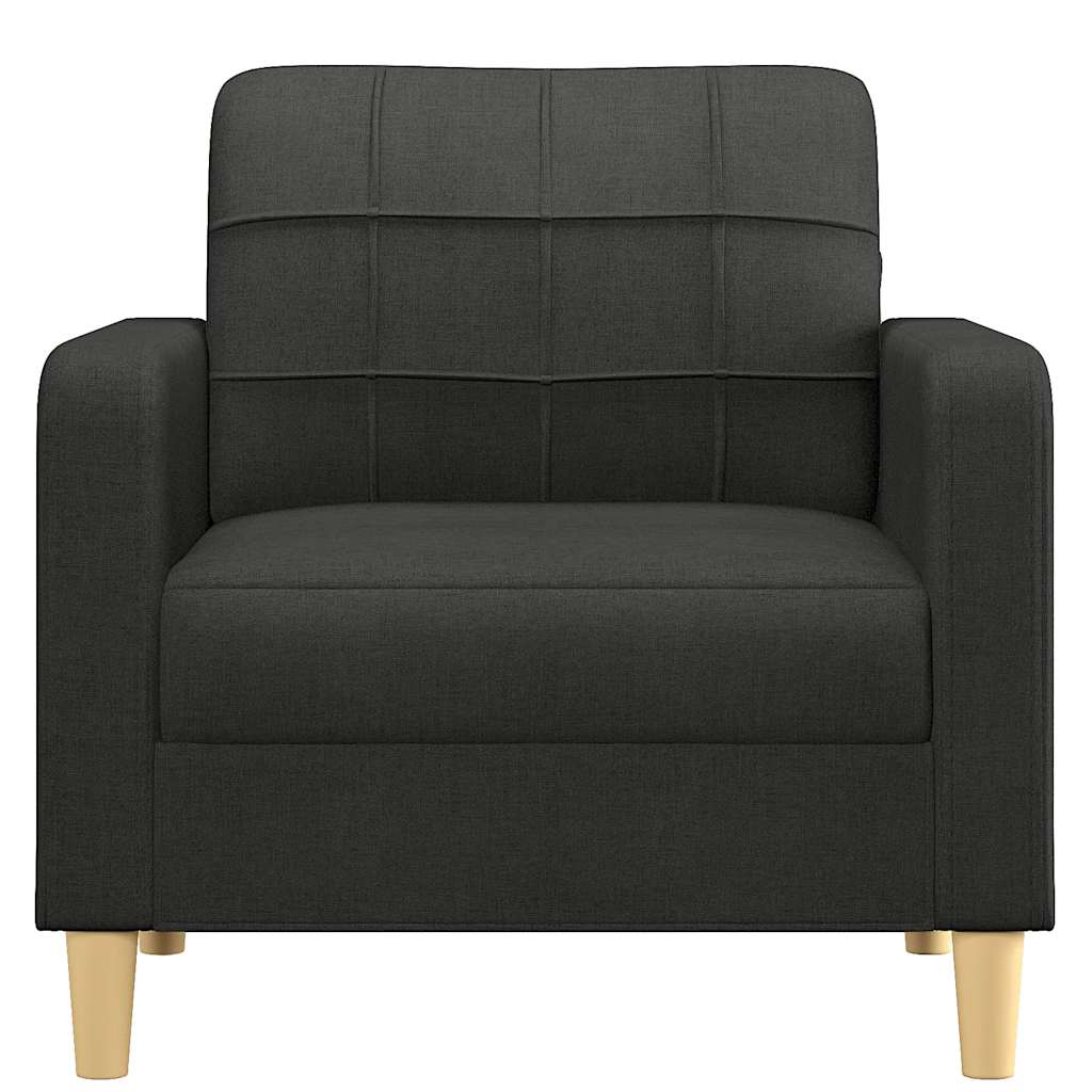 Fauteuil Noir 60 cm Tissu