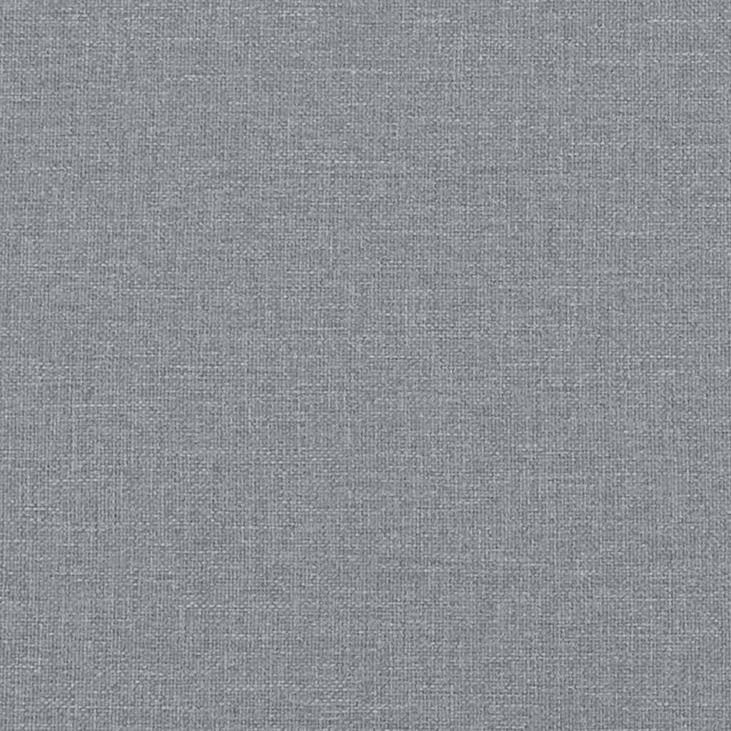 Canapé à 2 places Gris clair 120 cm Tissu