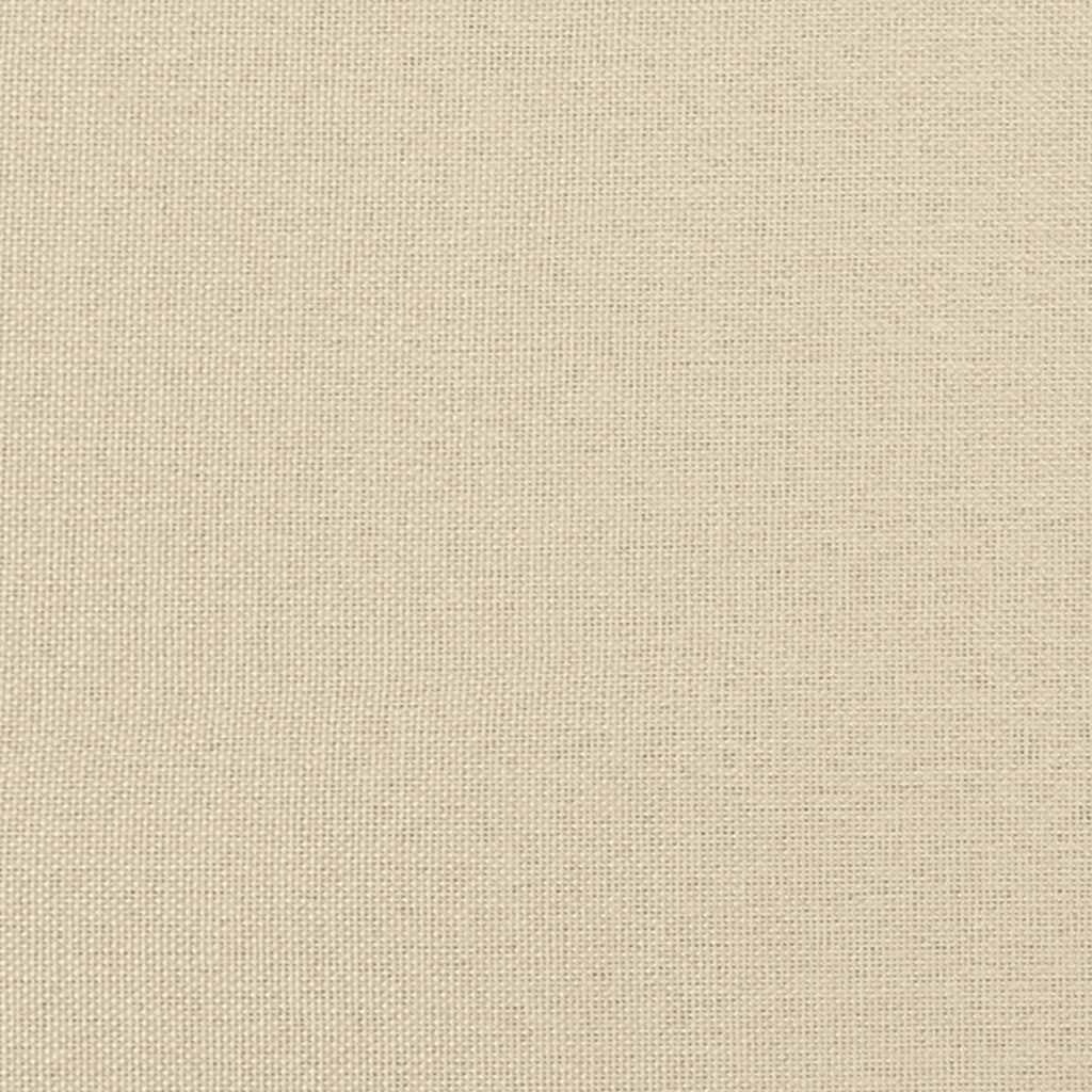 Canapé à 2 places Crème 120 cm Tissu
