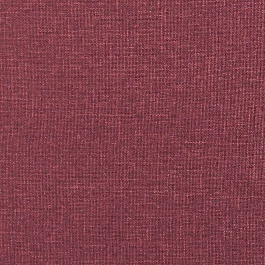 Canapé à 2 places Rouge bordeaux 120 cm Tissu