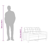 Canapé à 2 places Taupe 120 cm Tissu