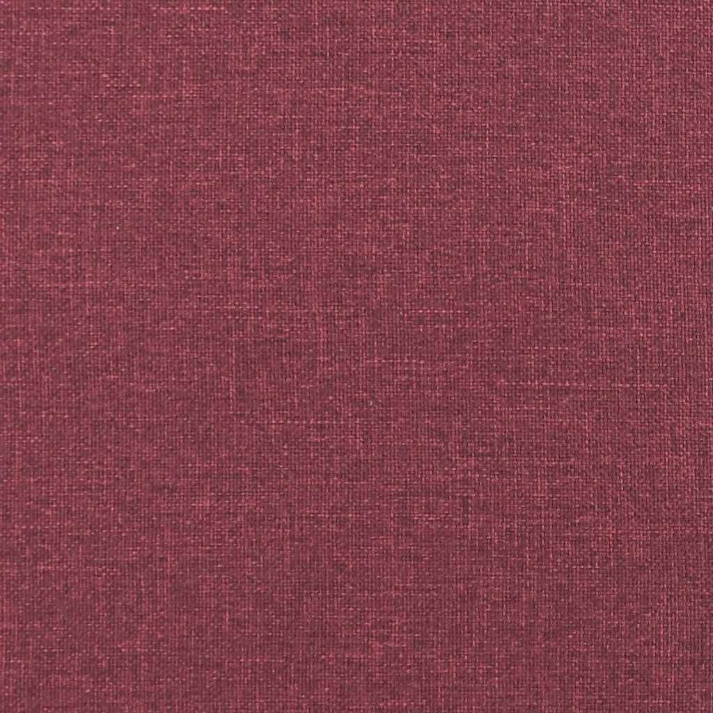 Canapé à 2 places Rouge bordeaux 140 cm Tissu