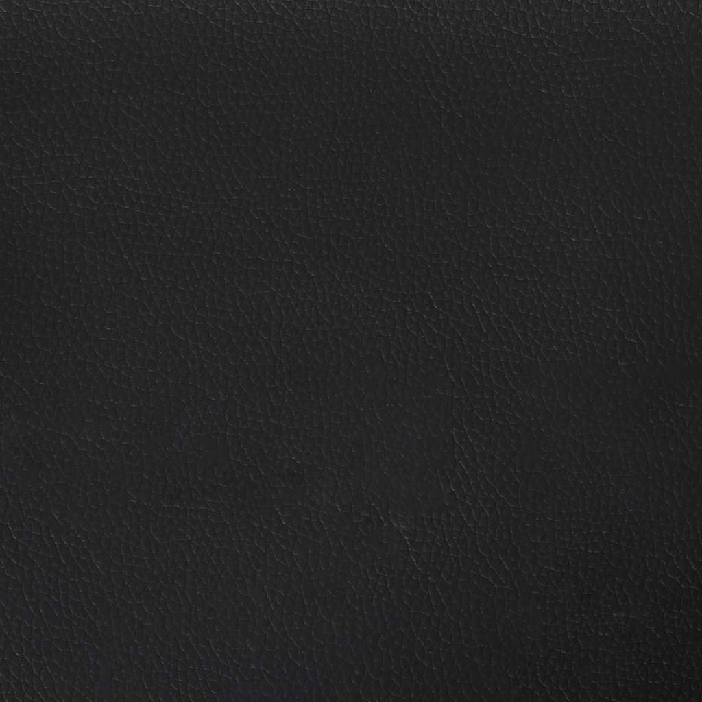 Canapé à 3 places Noir 180 cm Similicuir