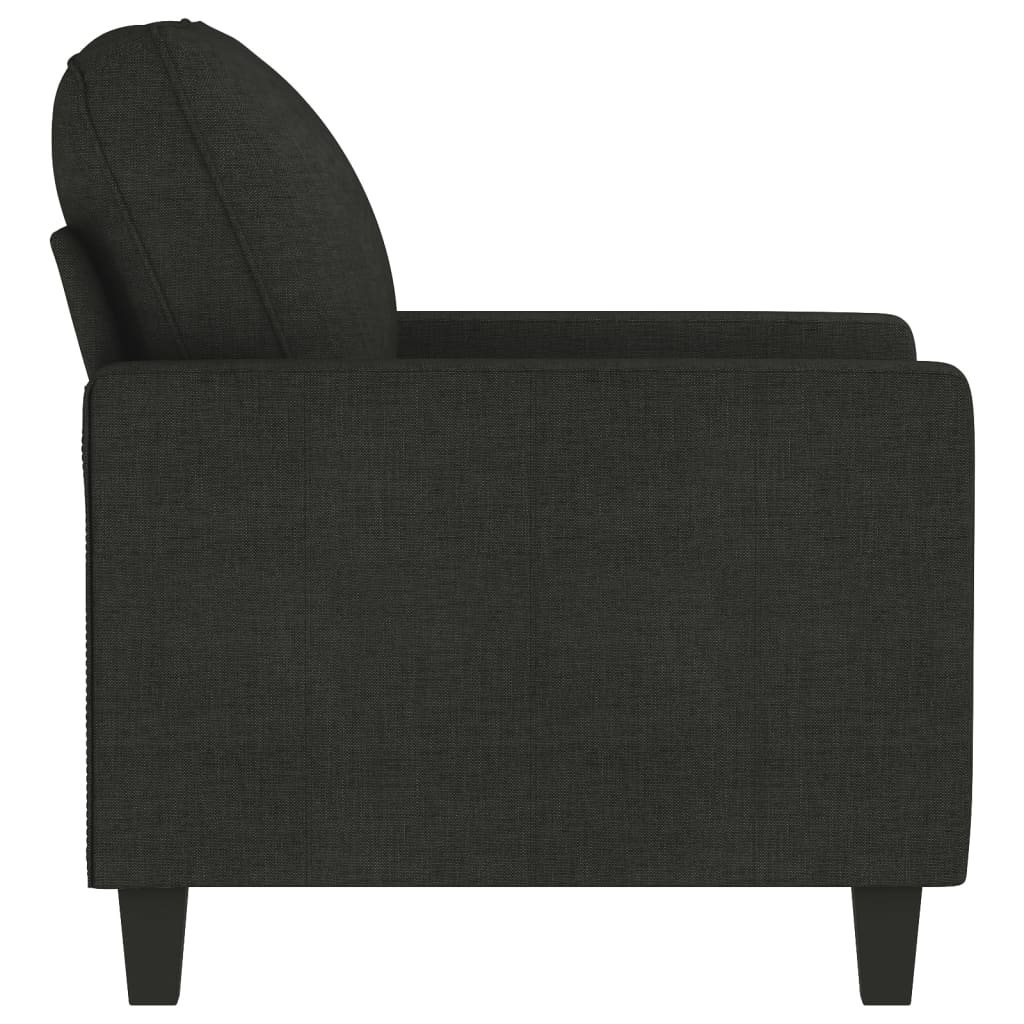 Fauteuil Noir 60 cm Tissu