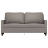 Canapé à 2 places Taupe 140 cm Tissu