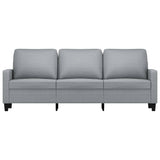 Canapé à 3 places Gris clair 180 cm Tissu
