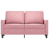 Canapé à 2 places Rose 120 cm Velours
