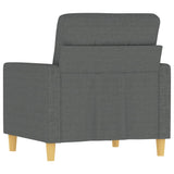 Fauteuil Gris foncé 60 cm Tissu