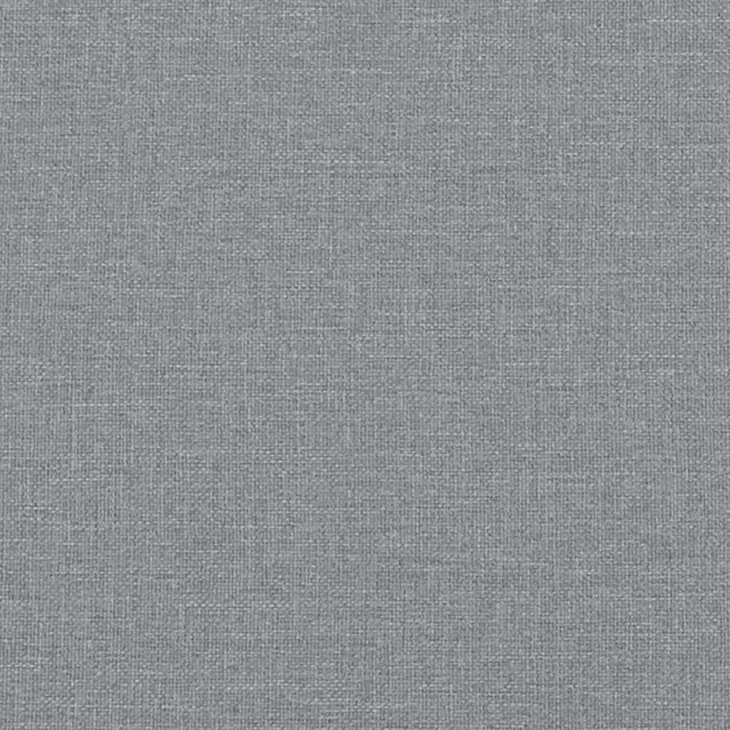 Canapé à 2 places Gris clair 120 cm Tissu