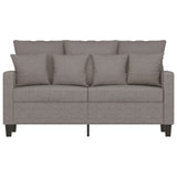 Canapé à 2 places Taupe 120 cm Tissu