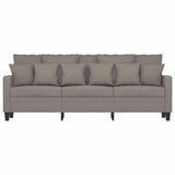Canapé à 3 places Taupe 180 cm Tissu