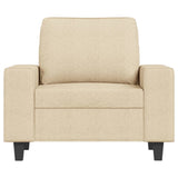Fauteuil Crème 60 cm Tissu
