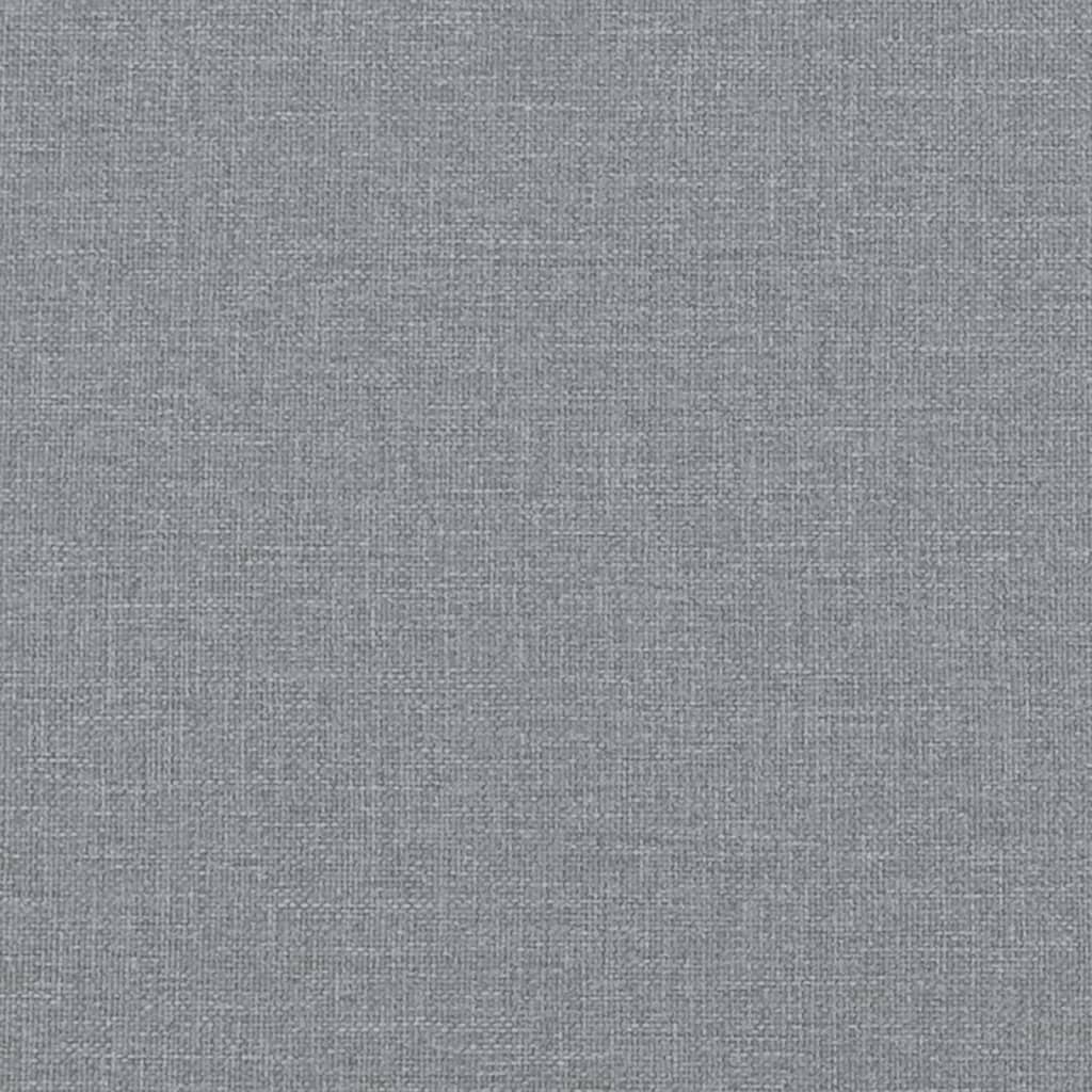 Canapé à 2 places Gris clair 120 cm Tissu