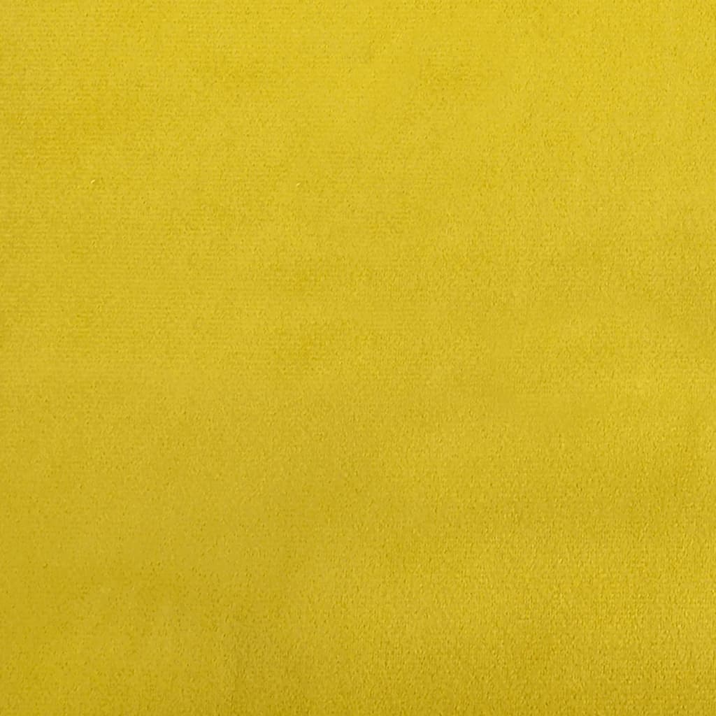 Fauteuil Jaune 60 cm Velours