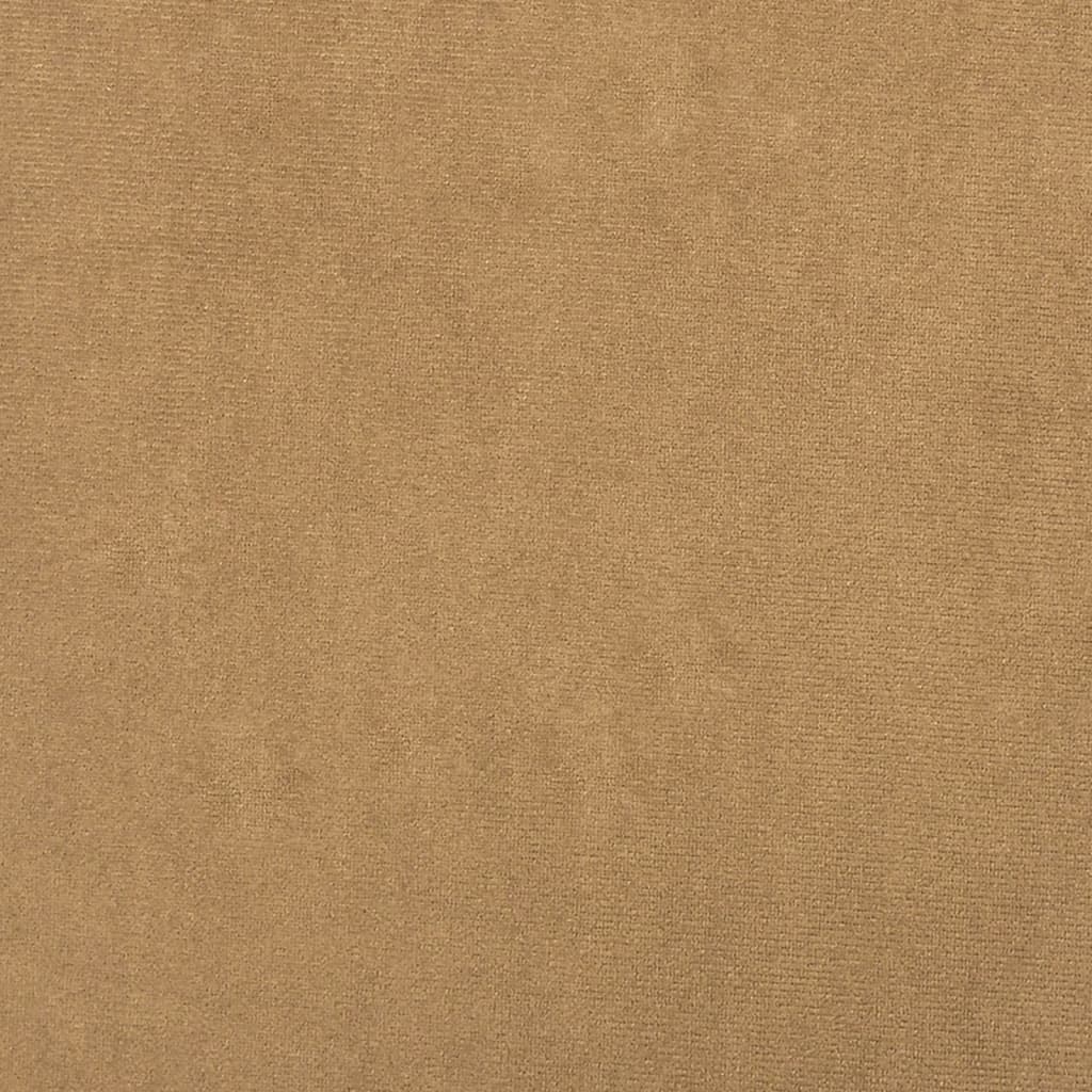 Canapé à 2 places Marron 120 cm Velours