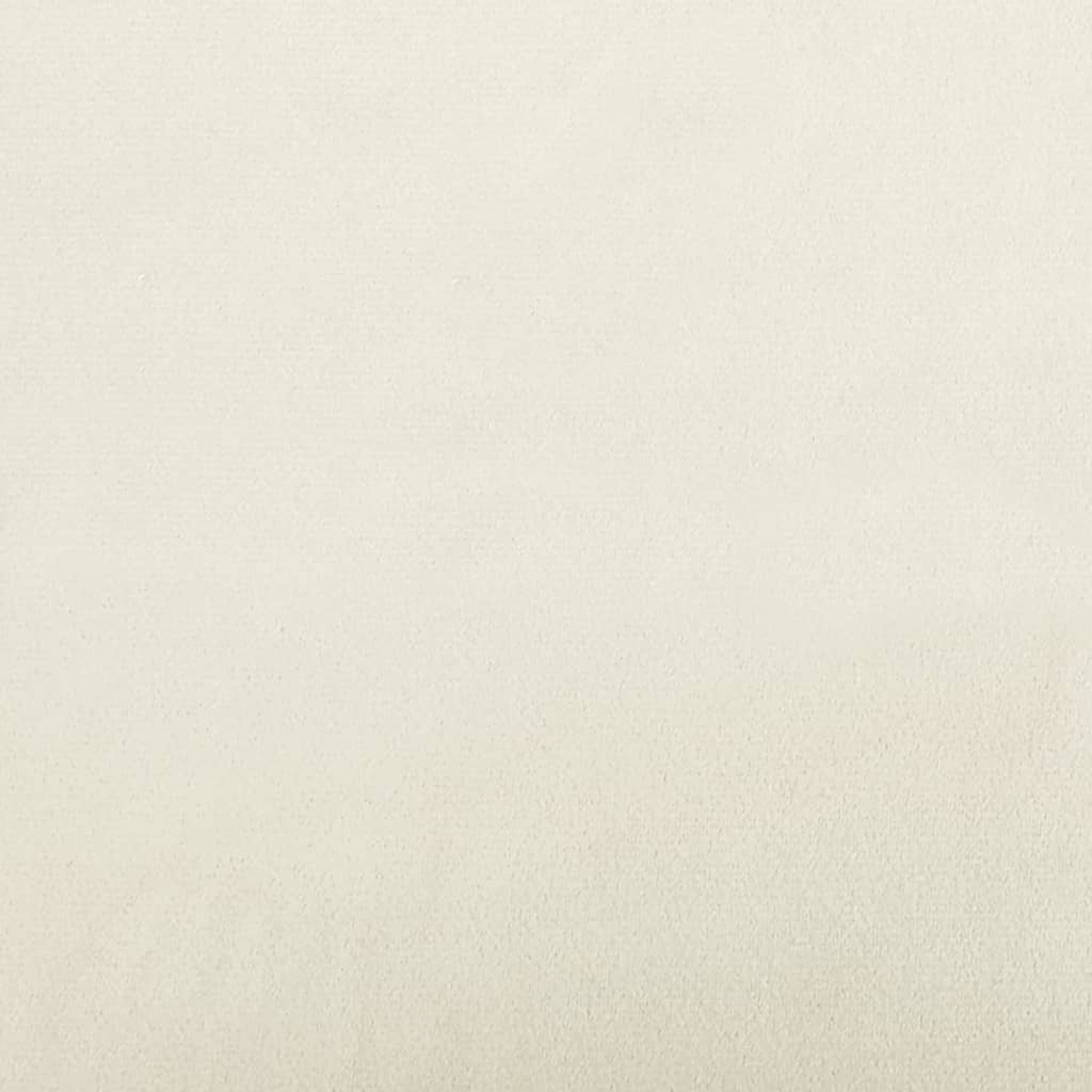 Canapé à 2 places Crème 120 cm Velours