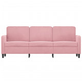 Canapé à 3 places Rose 180 cm Velours