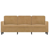 Canapé à 3 places Marron 180 cm Velours