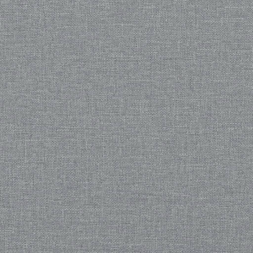 Canapé à 2 places Gris clair 120 cm Tissu