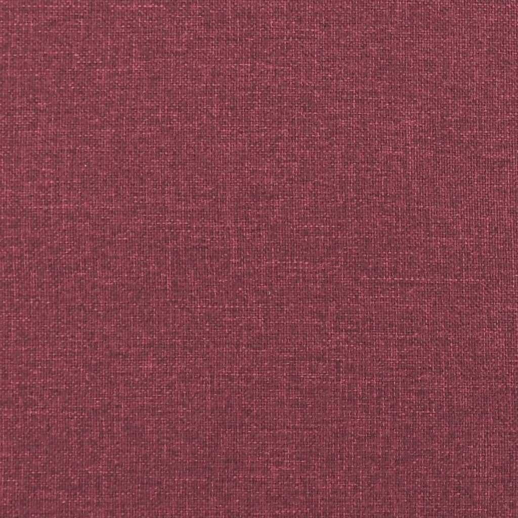 Canapé à 2 places Rouge bordeaux 120 cm Tissu