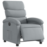 Fauteuil inclinable électrique Gris clair Tissu