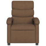 Fauteuil inclinable électrique Marron Tissu